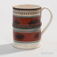 Quart Mocha Mug with Tinsmith's Made-do Repair