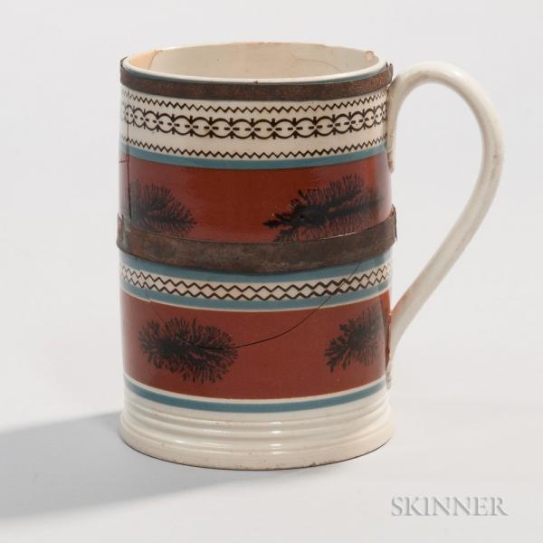 Quart Mocha Mug with Tinsmith's Made-do Repair