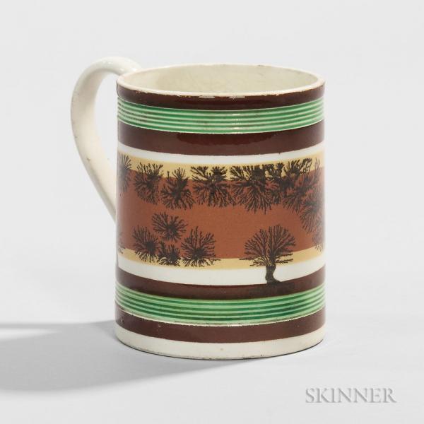 Small Mocha-decorated Pearlware Mug