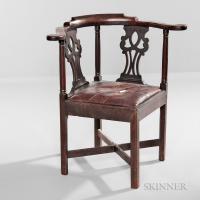 Walnut Corner Chair