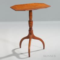 Tiger Maple Tilt-top Candlestand