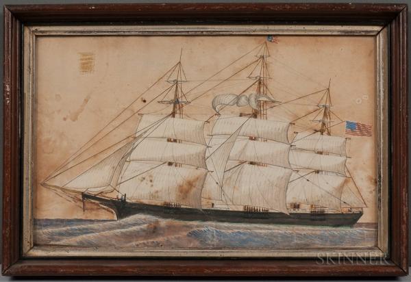 American School, 19th Century Merchant Ship Josiah Hale