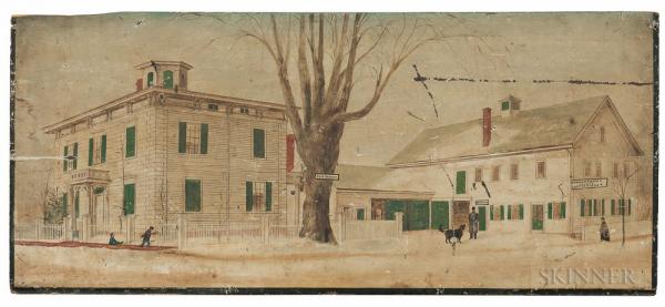 American School, 19th Century George W. Pepper's Confectioner Shop, Elm Street, Peabody, Massachusetts