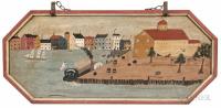Portsmouth Harbor Scene Painted Sign - 2