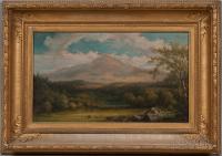 John White Allen Scott (American, 1815-1907) Pastoral and Mountain Landscape
