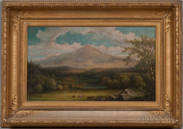 John White Allen Scott (American, 1815-1907) Pastoral and Mountain Landscape