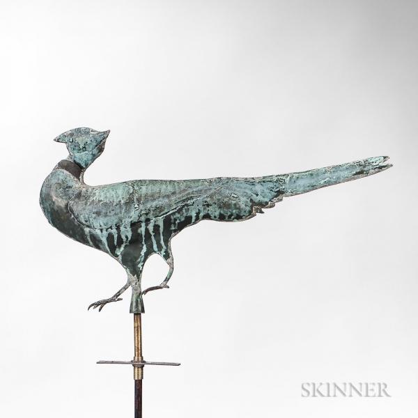 Sheet Copper Ring-necked Pheasant Weathervane