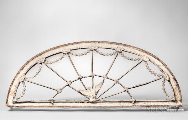White-painted Federal Fanlight