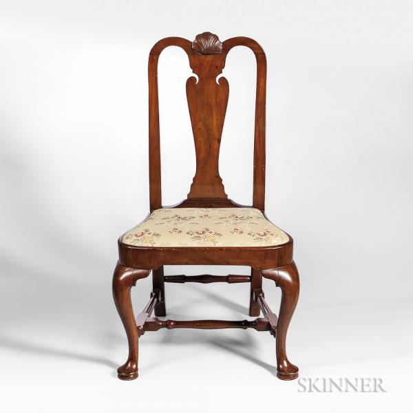 Carved Mahogany Side Chair