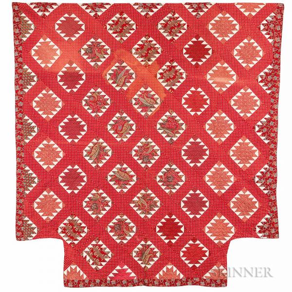 Pieced and Appliqued Cotton Quilt
