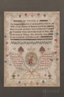 Elizabeth Downs Needlework Sampler