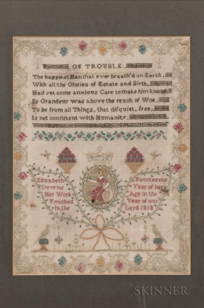 Elizabeth Downs Needlework Sampler