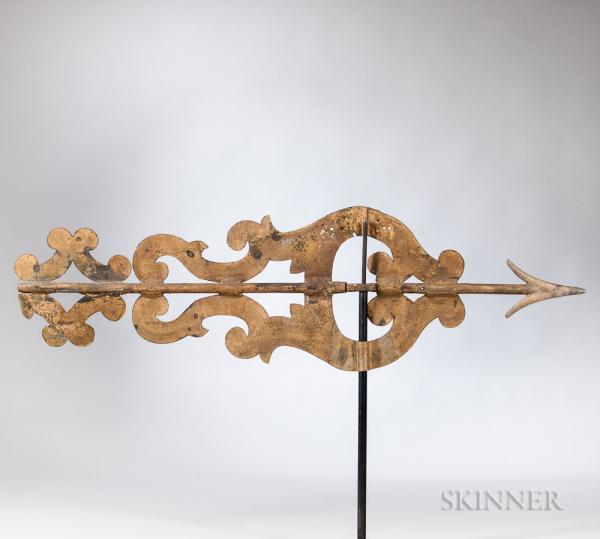 Large Sheet Copper Bannerette Weathervane