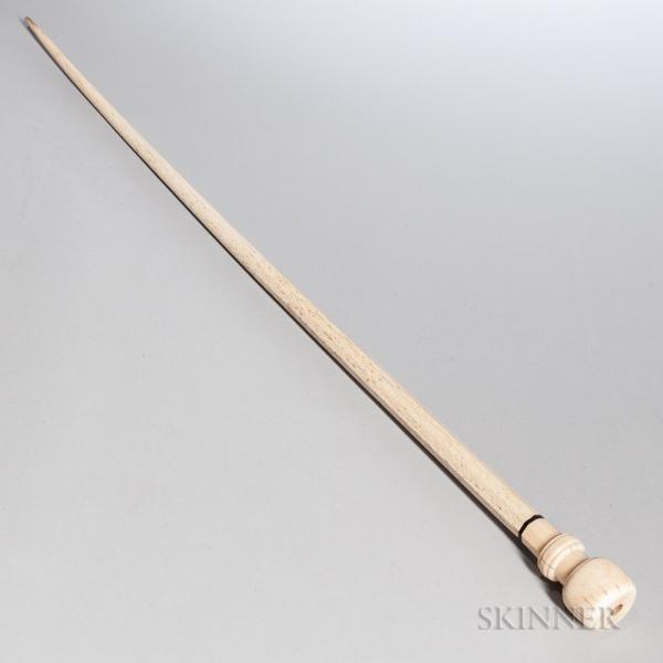Whalebone and Whale Ivory Cane