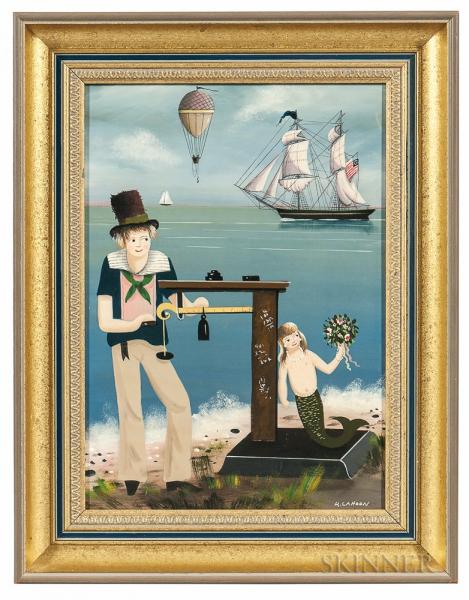 Ralph Cahoon (Massachusetts, 1910-1982) Weighing In