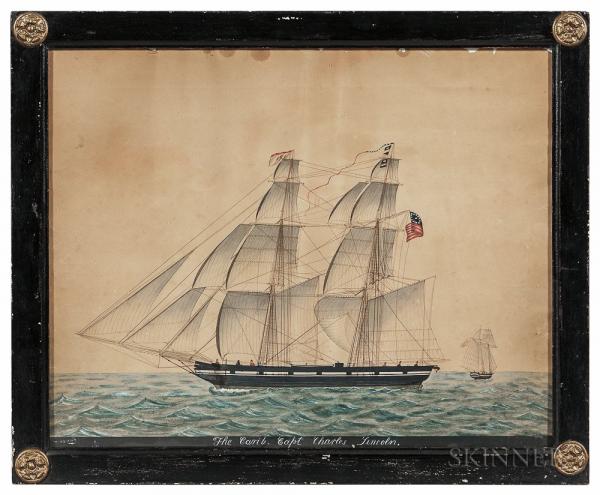 American School, Mid-19th Century The Ship Carib