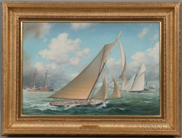 Leonard John Pearce (American, 1932-) America's Cup 1885