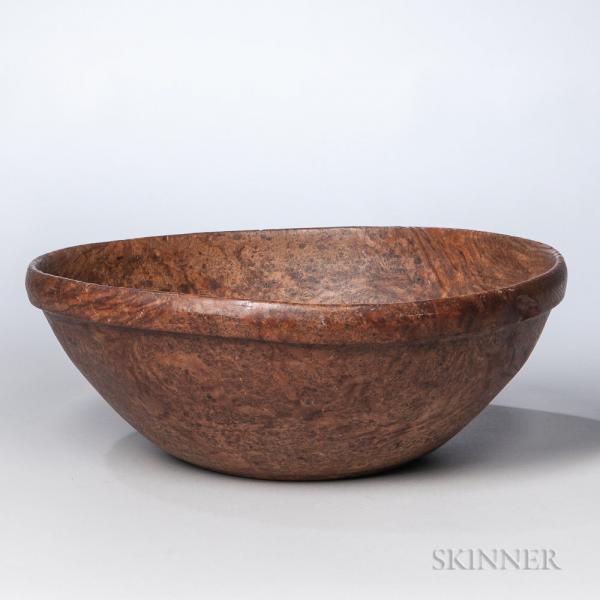 Turned Ash Burl Bowl