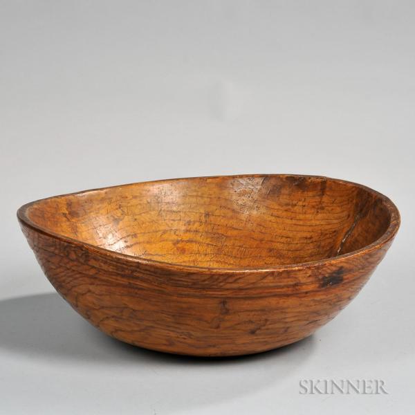 Turned Ash Burl Bowl