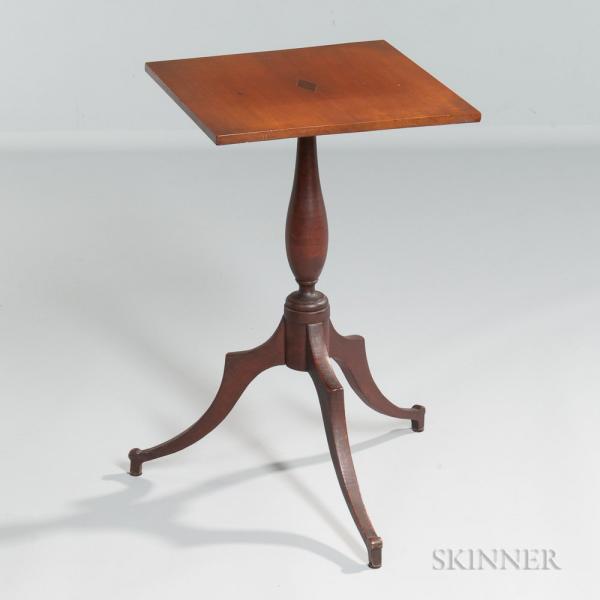 Cherry and Tiger Maple Candlestand