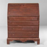Red-painted Slant-lid Desk - 2
