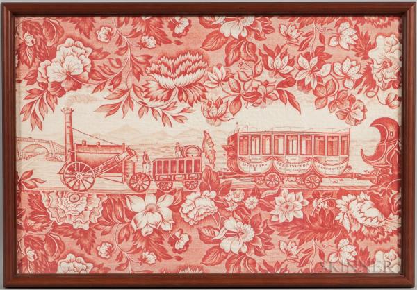 Liverpool Rocket Railroad Printed Textile