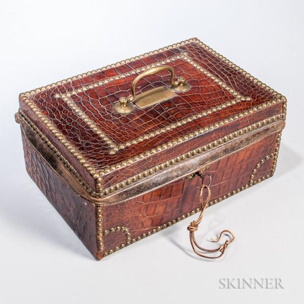 Crocodile Skin Covered Box