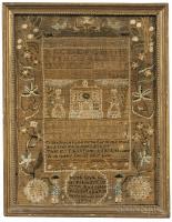 Framed Mary Balch School Needlework Sampler