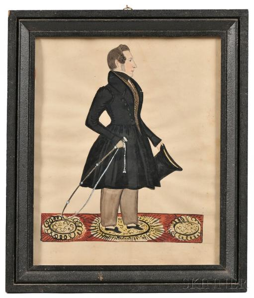 Joseph Davis (Maine/New Hampshire, 1811-1865) Portrait of a Gentleman