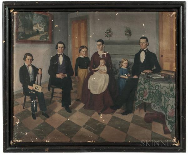 George Frederic Stearns (Mansfield, Massachusetts, 1826-1902) Portrait of the Isaac Stearns Family