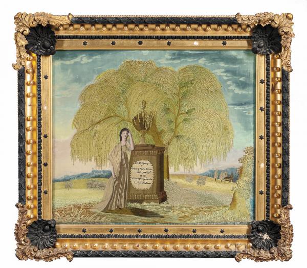 Elizabeth Whittemore Needlework and Painted Memorial