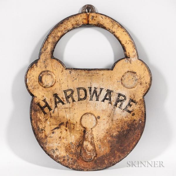 Cast Iron "Hardware" Trade Sign