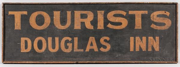 "Douglas Inn Tourists" Trade Sign